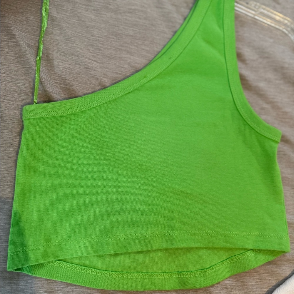 Zara Vibrant Green Women's Crop Top